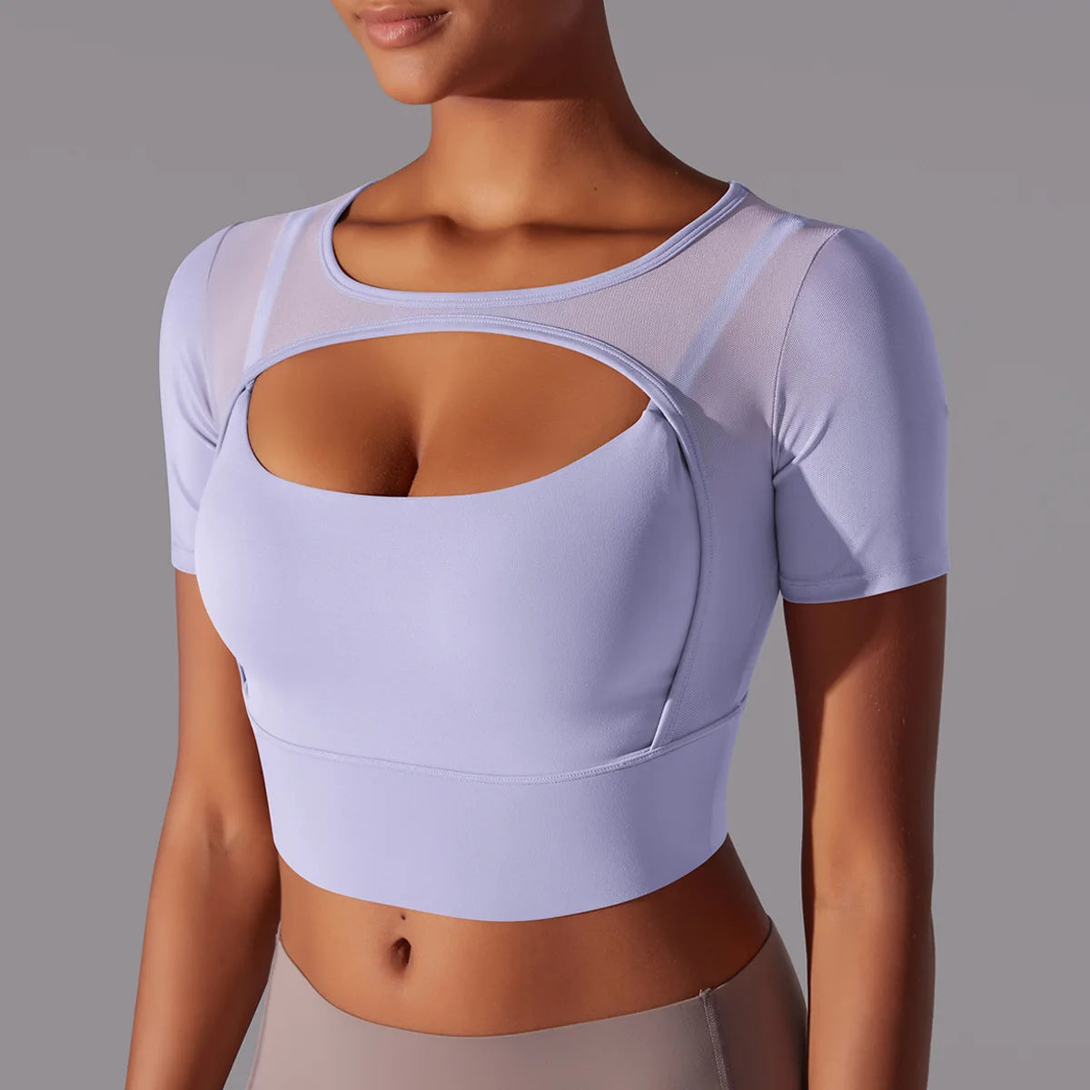 Casual Women's Running Clothing Quick Dry Sports Mesh Short Sleeve Fitness Yoga Top Breathable Luxury Crop Tops for Women