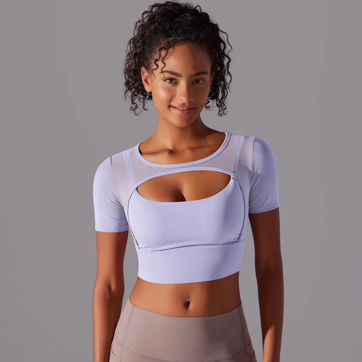 Casual Women's Running Clothing Quick Dry Sports Mesh Short Sleeve Fitness Yoga Top Breathable Luxury Crop Tops for Women