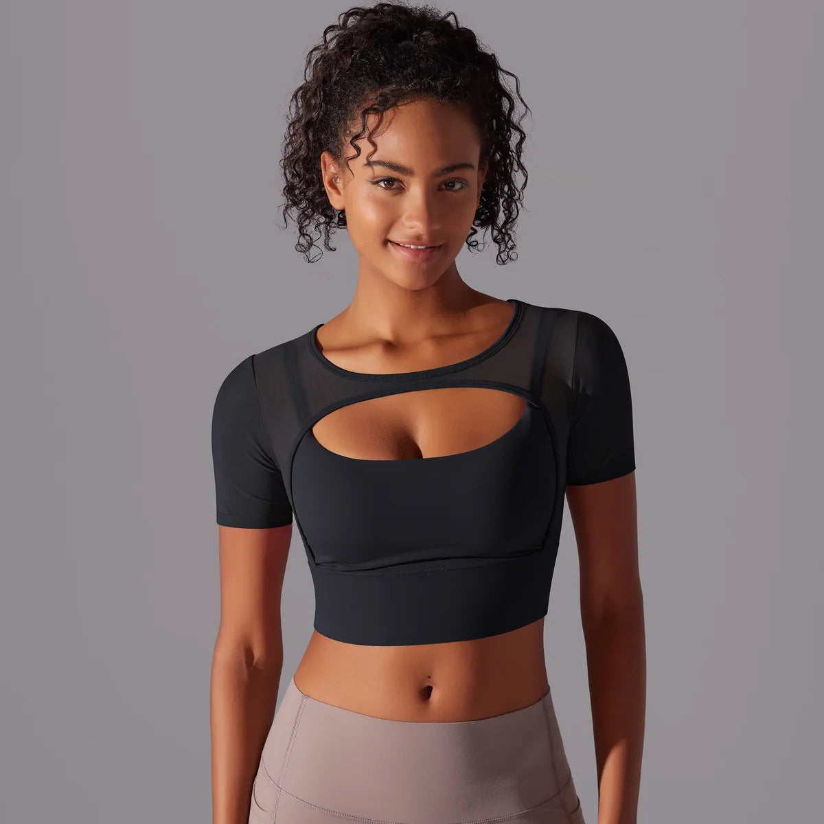 Casual Women's Running Clothing Quick Dry Sports Mesh Short Sleeve Fitness Yoga Top Breathable Luxury Crop Tops for Women