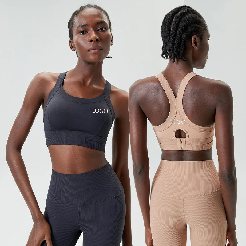 Brassière Sport Dos Nu Croisé Ajustable Femme | Yoga & Gym
