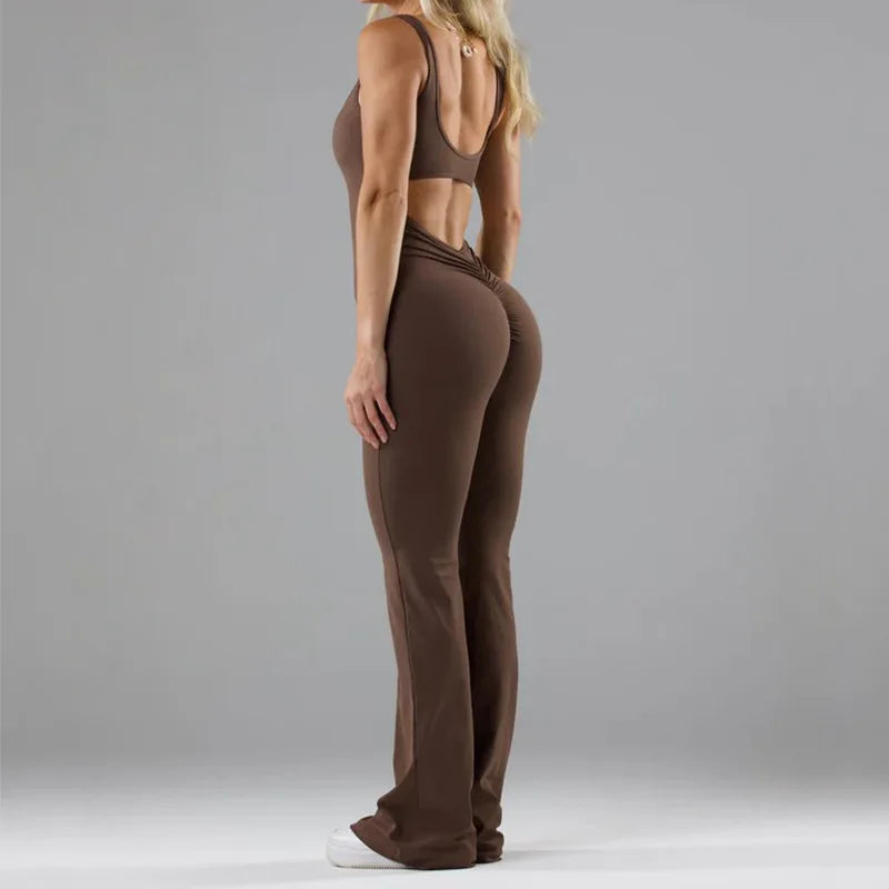 Customized Women's Yoga Rompers Seamless Tummy Control Jumpsuit Dancing Fitness Activewear Casual Bodysuits