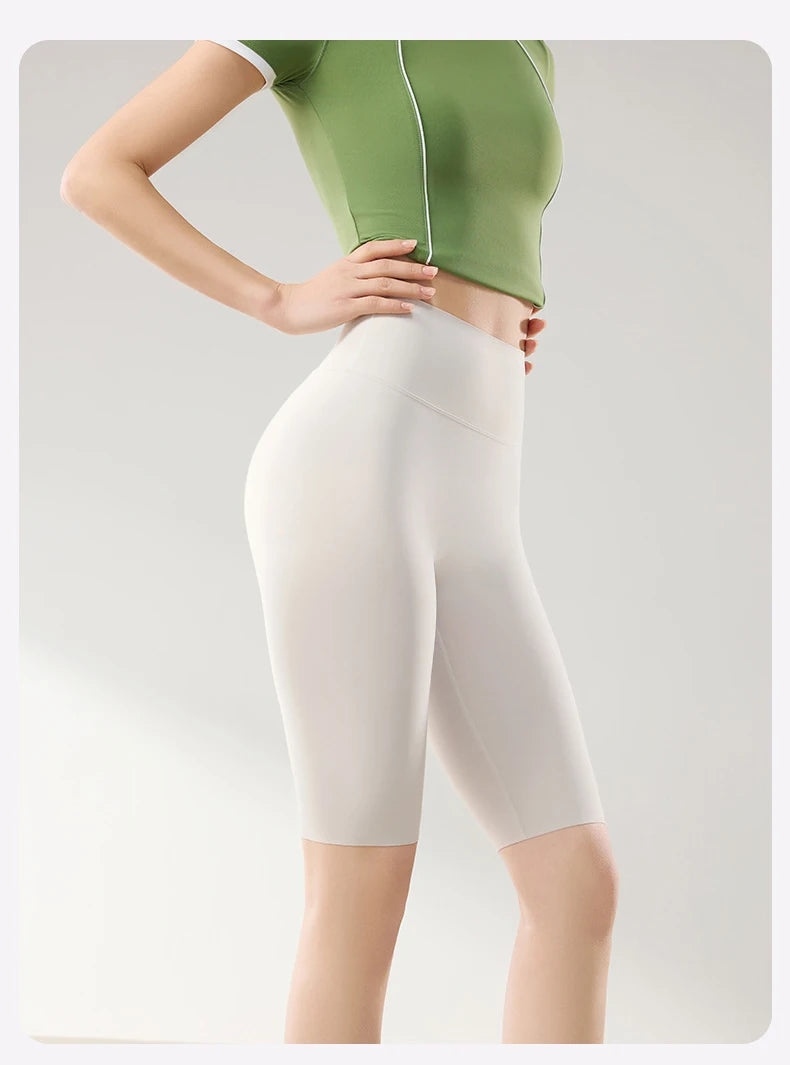 BIVIGAOS été mince crème solaire peau de requin cyclisme Shorts femmes Multi couleur Stretch serré mince Fitness vélo genou longueur Shorts