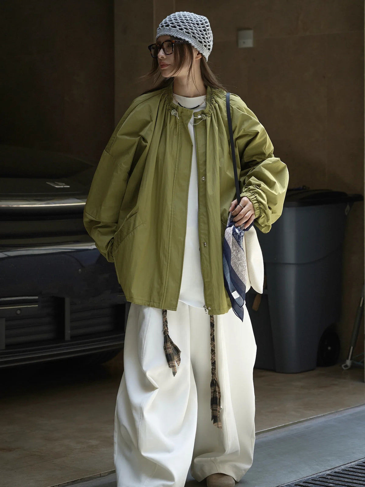 Veste à fermeture éclair pour Sports de plein air, coupe ample, coupe-vent, Trench-Coat décontracté pour femmes, automne
