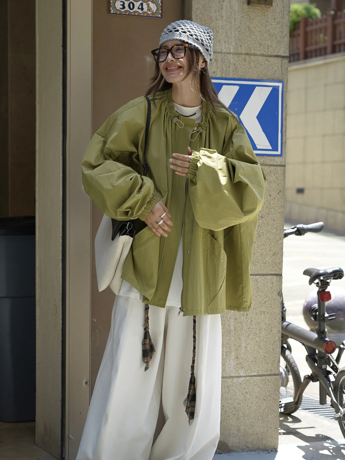 Veste à fermeture éclair pour Sports de plein air, coupe ample, coupe-vent, Trench-Coat décontracté pour femmes, automne