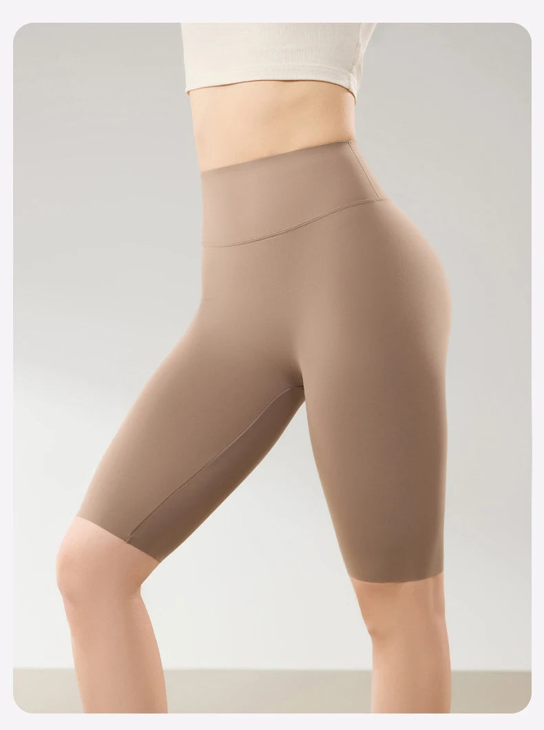 BIVIGAOS été mince crème solaire peau de requin cyclisme Shorts femmes Multi couleur Stretch serré mince Fitness vélo genou longueur Shorts