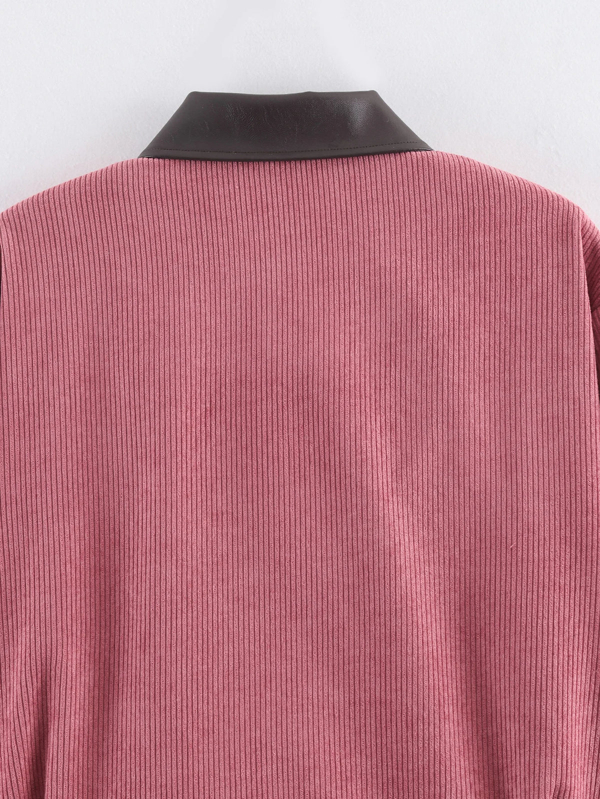 Veste décontractée rose SLTNX pour femme, coupe ample, style streetwear, avec fermeture éclair et poches, idéale pour la détente et le quotidien