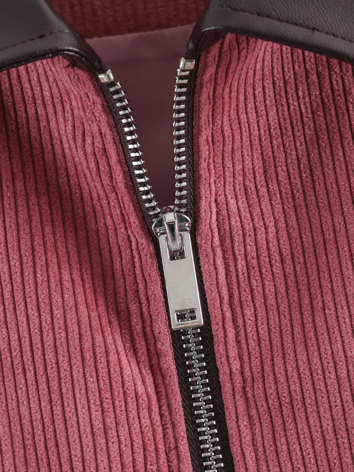 Veste décontractée rose SLTNX pour femme, coupe ample, style streetwear, avec fermeture éclair et poches, idéale pour la détente et le quotidien