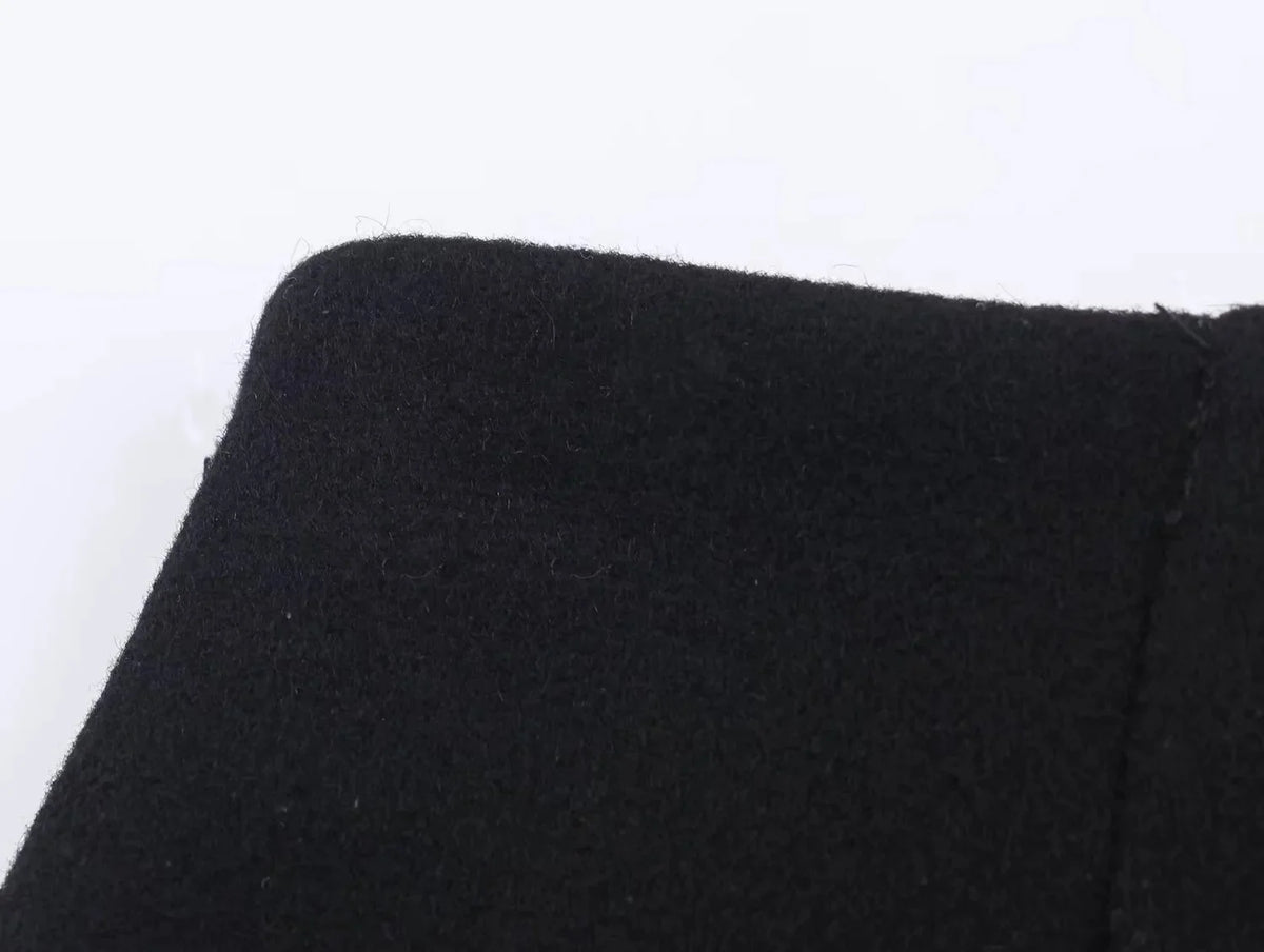 KONDALA 2026 Printemps-Été – Short décontracté noir pour femme avec patchwork en fausse fourrure – Élégant short taille haute pour la Saint-Valentin