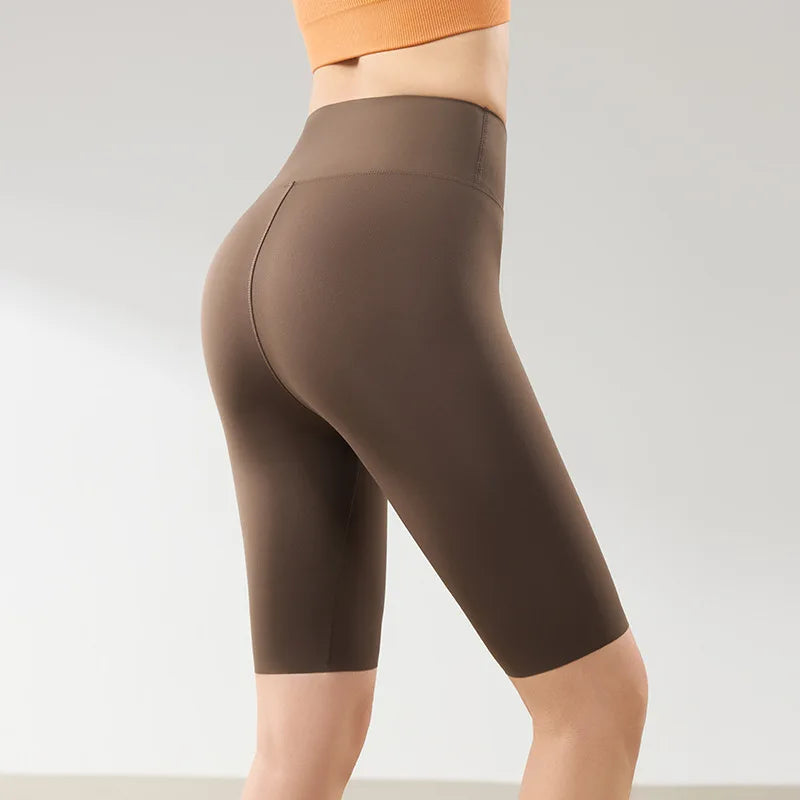 BIVIGAOS été mince crème solaire peau de requin cyclisme Shorts femmes Multi couleur Stretch serré mince Fitness vélo genou longueur Shorts