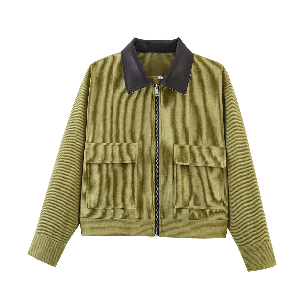 Veste décontractée rose SLTNX pour femme, coupe ample, style streetwear, avec fermeture éclair et poches, idéale pour la détente et le quotidien