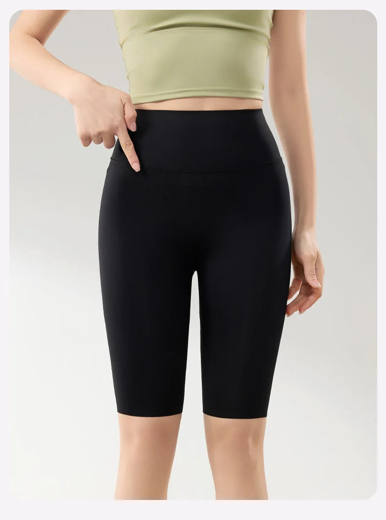 BIVIGAOS été mince crème solaire peau de requin cyclisme Shorts femmes Multi couleur Stretch serré mince Fitness vélo genou longueur Shorts