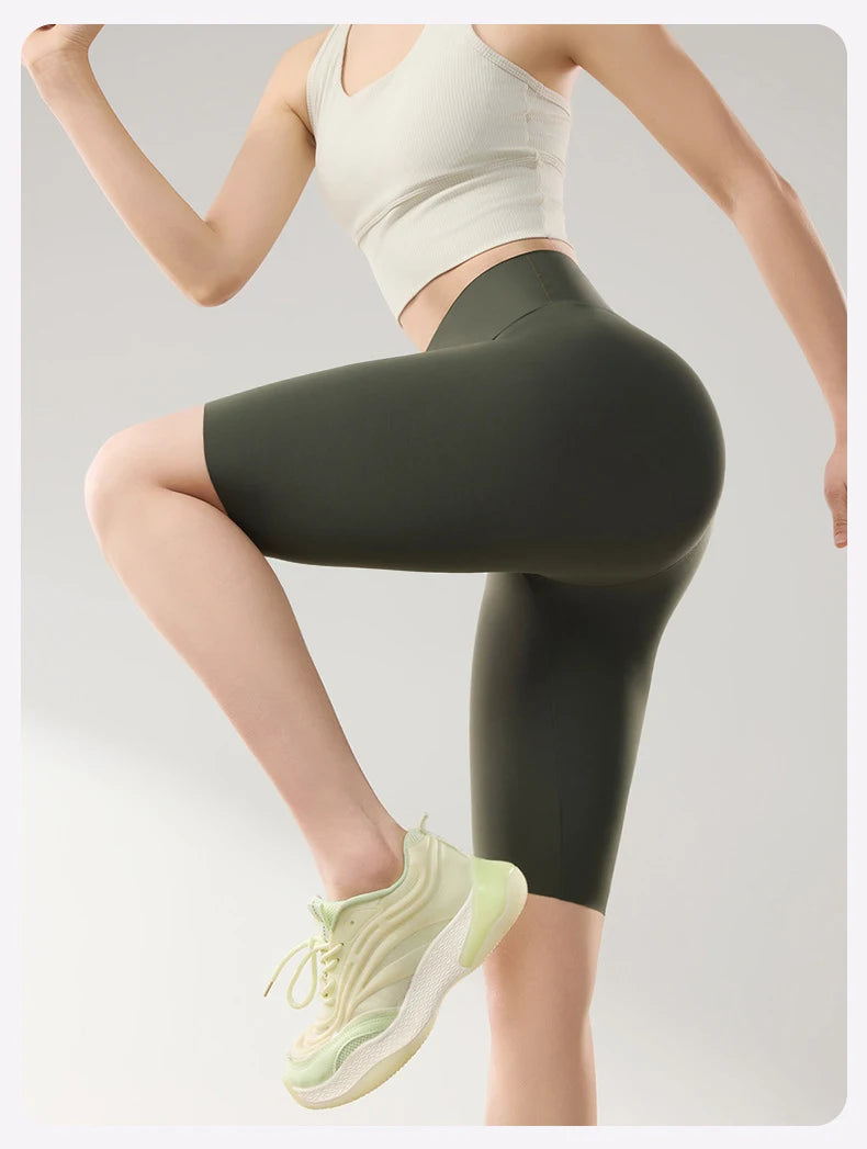BIVIGAOS été mince crème solaire peau de requin cyclisme Shorts femmes Multi couleur Stretch serré mince Fitness vélo genou longueur Shorts