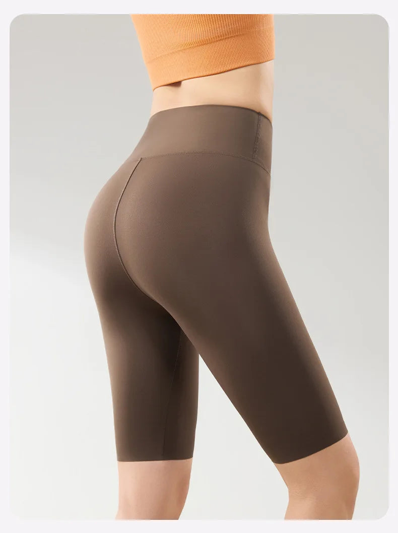 BIVIGAOS été mince crème solaire peau de requin cyclisme Shorts femmes Multi couleur Stretch serré mince Fitness vélo genou longueur Shorts