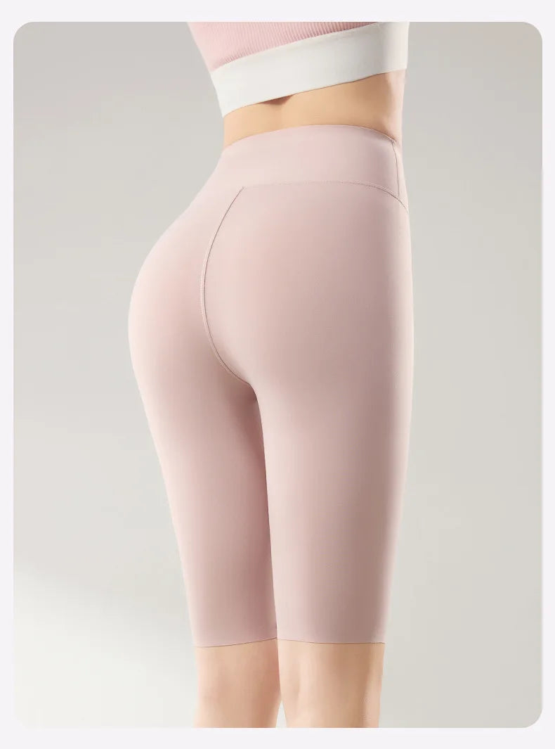 BIVIGAOS été mince crème solaire peau de requin cyclisme Shorts femmes Multi couleur Stretch serré mince Fitness vélo genou longueur Shorts