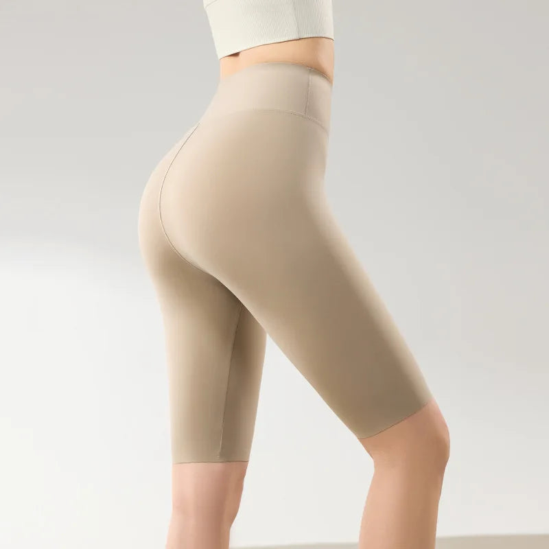 BIVIGAOS été mince crème solaire peau de requin cyclisme Shorts femmes Multi couleur Stretch serré mince Fitness vélo genou longueur Shorts