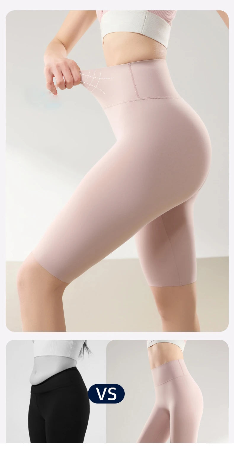 BIVIGAOS été mince crème solaire peau de requin cyclisme Shorts femmes Multi couleur Stretch serré mince Fitness vélo genou longueur Shorts