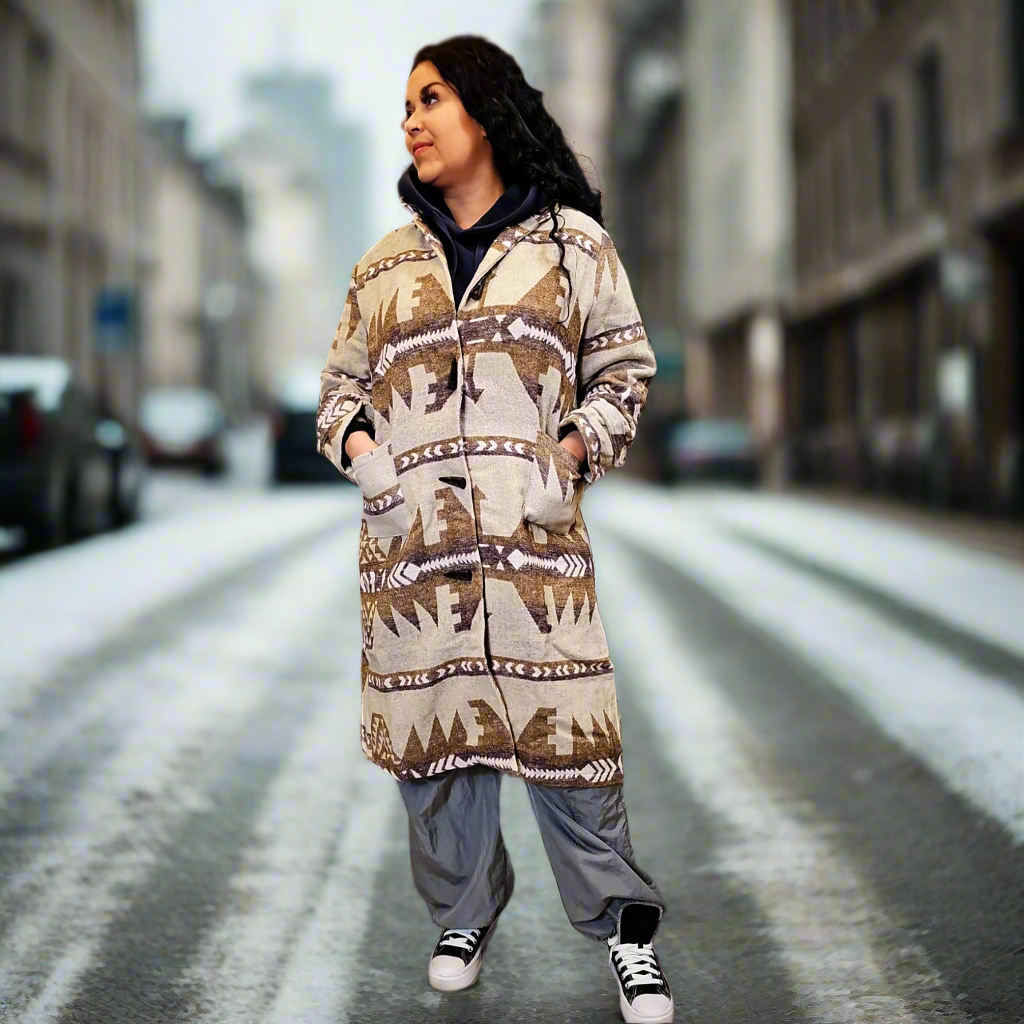 Long Coat (wool) No Hood (Beige)
